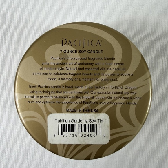 RARE Pacifica 7 oz Soy Candle Tins – Discontinued/Rare Scents – Set of 4 NEW - Picture 8 of 12